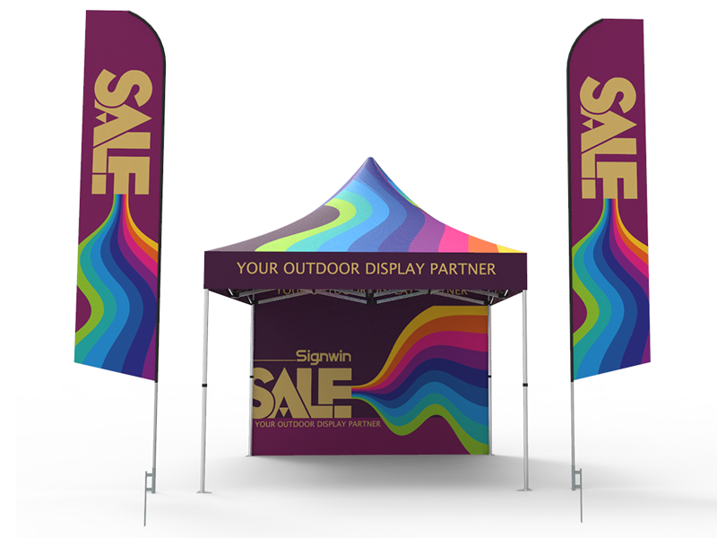 10x10 Custom Pop Up Canopy Tent Combos 19 Signwin