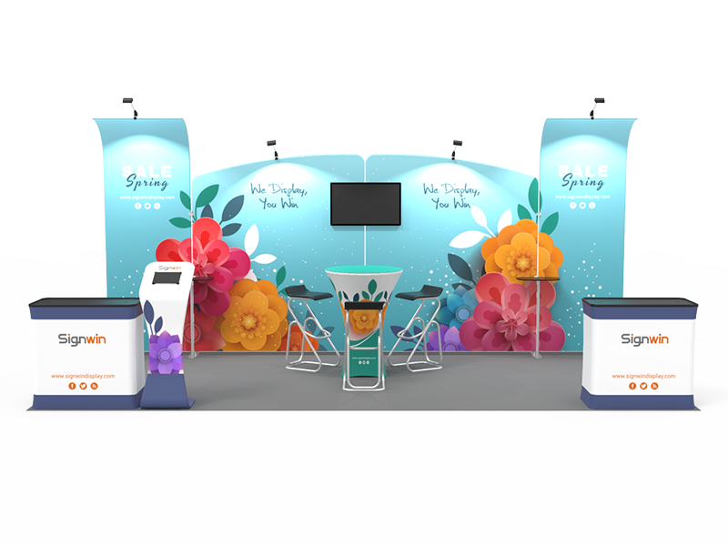 10x20ft Custom Trade Show Booth 05 10x20ft Custom Trade Show Booth 05