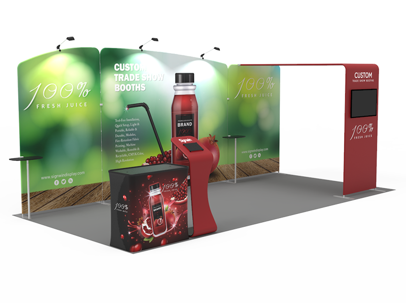 10x20ft Custom Trade Show Booth 10 10x20ft Custom Trade Show Booth 10
