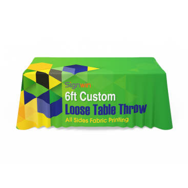 Custom Tablecloths With Logos Solid Color Tablecloths Signwin