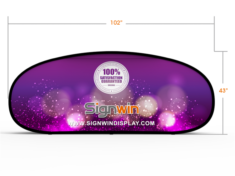 Large Horizontal Pop Up A-Frame Banner Stand - Signwin