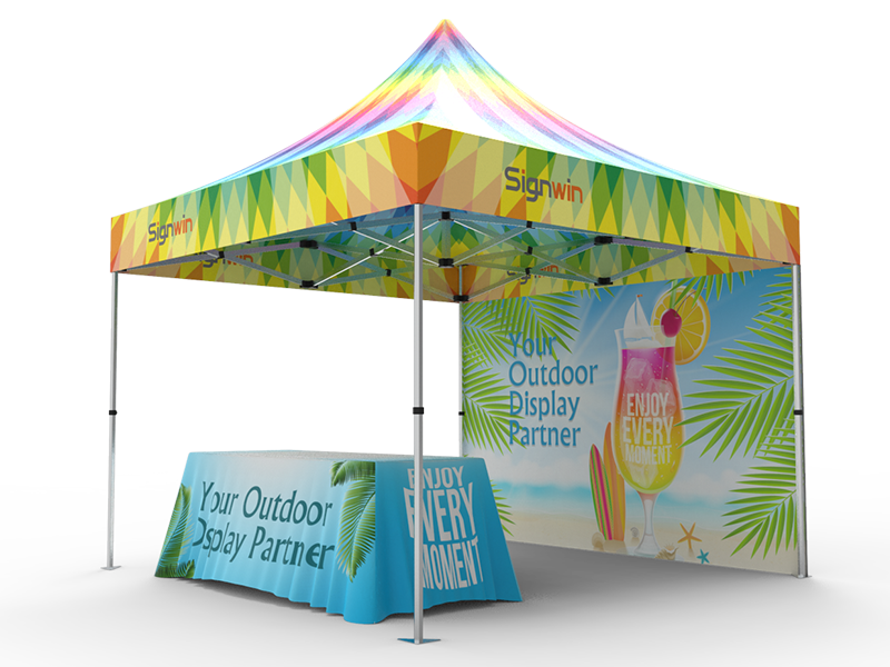 10x10 Custom Pop Up Canopy Tent Combos 15 Signwin