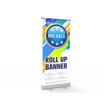 Deluxe Retractable Banner Stand with Wide Teardrop Base - Signwin