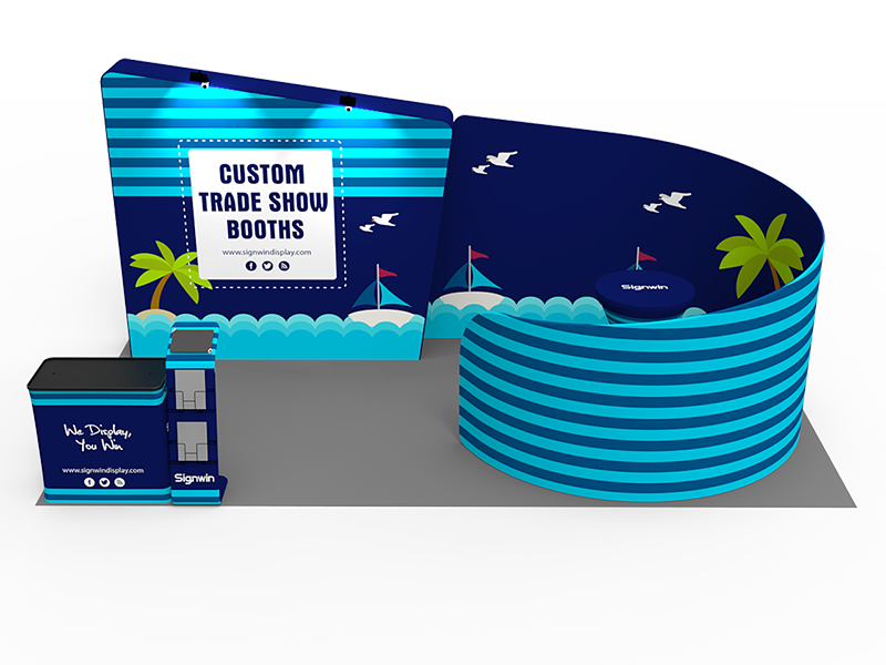10x20ft Custom Trade Show Booth C 10x20ft Custom Trade Show Booth C