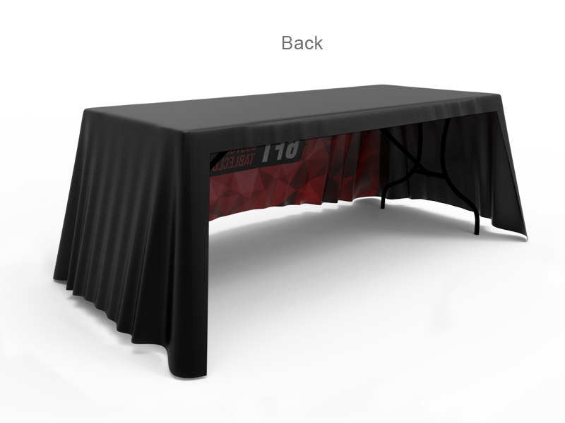6ft 3Sided Loose Table Throw Custom Printing with Logo Signwin