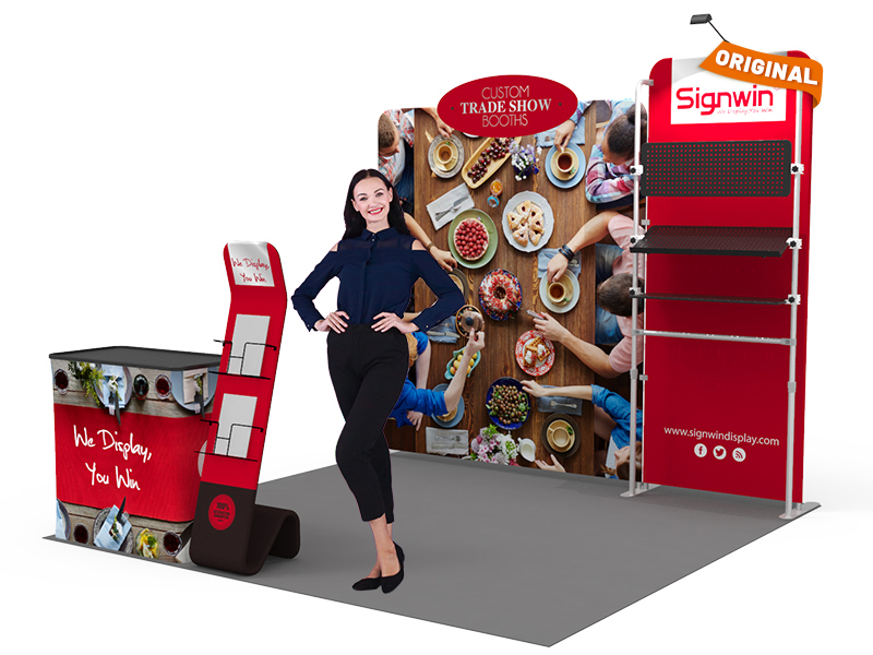 10x10ft Custom Trade Show Booth 22