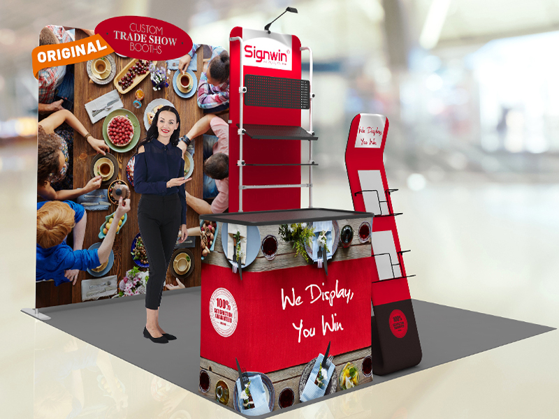 10x10ft Custom Trade Show Booth 22