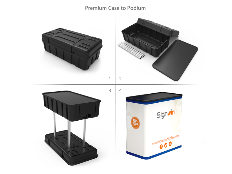 10x10ft Custom Design Printing Archy Monitor Tension Fabric Trade Show Booth M