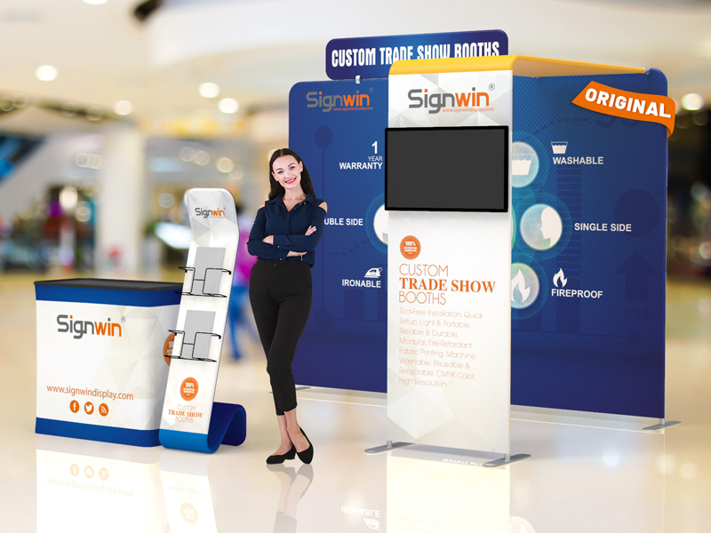 10x10ft Custom Design Printing Archy Monitor Tension Fabric Trade Show Booth M