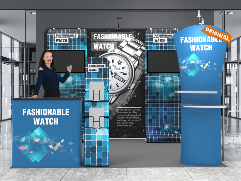 10x10ft Custom Trade Show Booth W
