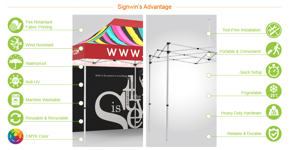 Signwin-10x20 Custom Pop Up Canopy Tent & Double-Sided Full Backwall_10X20-HL-CT08_Advantage