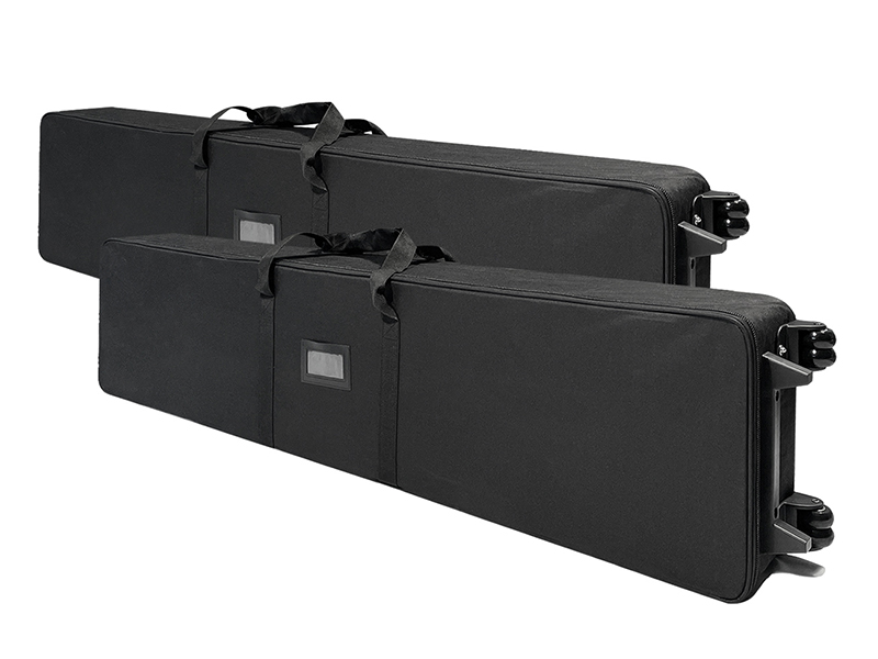 Custom 10x10ft Easystem SEG & Snakelike Monitor Tension Fabric Banner Stand & Case to Podium  SEG Standard Booth 08