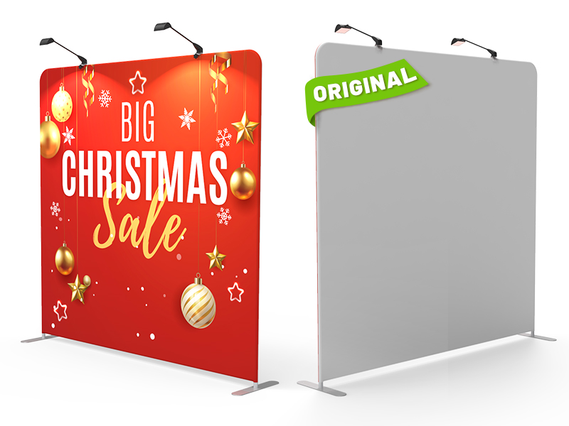 8x8 Christmas Flat Tension Fabric Backdrop Banner Stand 01