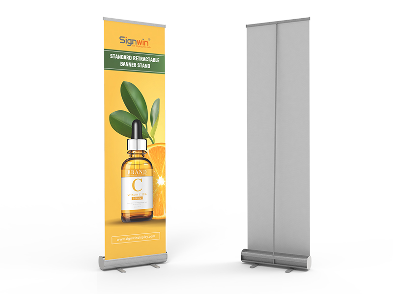 Standard Retractable Banner Stand with Economic Base