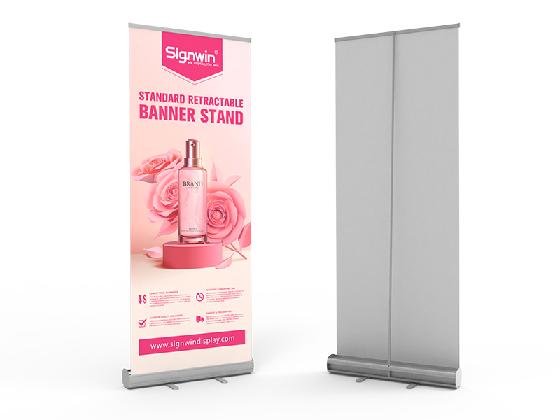 Standard Retractable Banner Stand with Economic Base