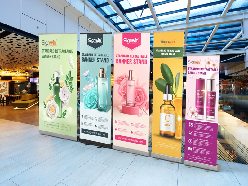 Standard Retractable Banner Stand with Economic Base