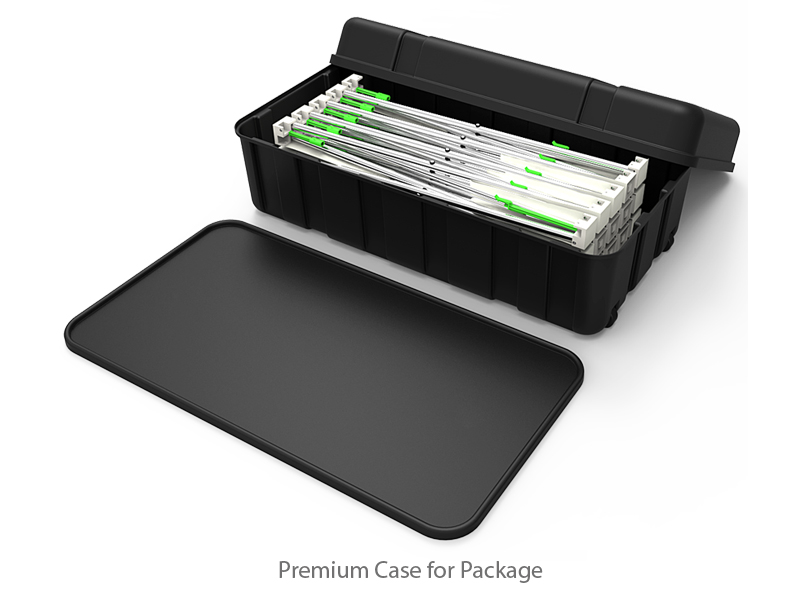 Custom 10ft Flat & Foldable Fabric Pop Up Trade Show Booth Backwall Display with Premium Case to Podium