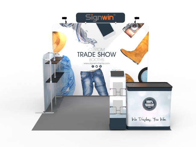 10x10ft Custom Trade Show Booth V Signwin ®